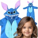 Strój Stich  Niebieski Kombinezon Piżama Stworek Bajka Disney