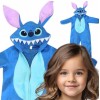 Strój Stich  Niebieski Kombinezon Piżama Stworek Bajka Disney