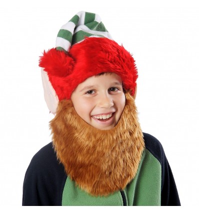 CZAPKA ELFA Z BRĄZOWĄ BRODĄ SKRZAT GAJOWY