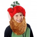 CZAPKA ELFA Z BRĄZOWĄ BRODĄ SKRZAT GAJOWY