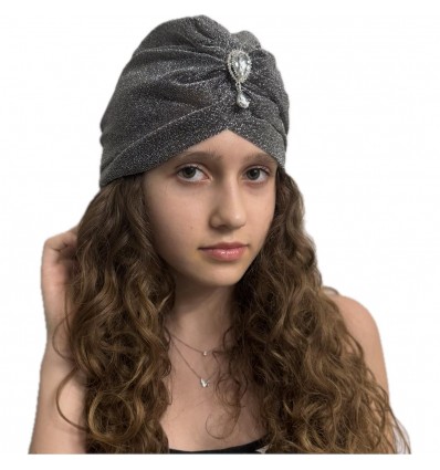 TURBAN SREBRNY LATA 20 Z KAMIENIEM ALLADYN