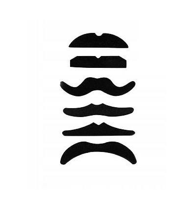 Zestaw Wąsów Czarnych 6 szt Elegant, Łobuz,Łajdak, Casanova,Playboy,Bandyta