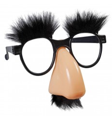 OKULARY Z NOSEM CZARNE BRWI WĄSY CHARAKTERYZACJA