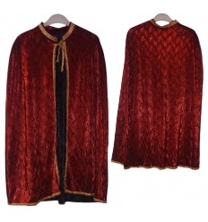 Peleryna Bordowo Złota Trzech Króli rozmiar 134