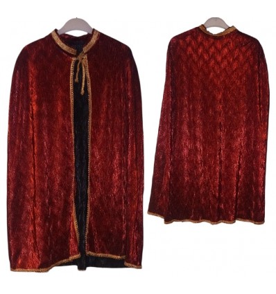 Peleryna Bordowo Złota Trzech Króli rozmiar 134