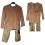 Strój Pastuszek Beżowo Zielony Jasełka Przedstawienie rozmiar 122/128