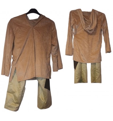 Strój Pastuszek Beżowo Zielony Jasełka Przedstawienie rozmiar 122/128