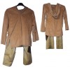 Strój Pastuszek Beżowo Zielony Jasełka Przedstawienie rozmiar 122/128