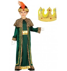 Strój Król Baltazar Lux 134/140 + Korona Jasełka