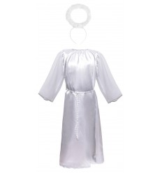 STRÓJ ANIOŁEK ZE SREBRNĄ TAŚMĄ  JASEŁKA