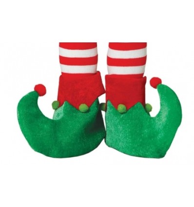 NAKŁADKI NA BUTY ELFA Z POMPONIKAMI,ŚWIĘTA,SKRZAT