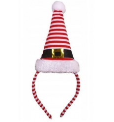 OPASKA Z CZAPKĄ ŚNIEŻYNKI W PASKI ŚWIĘTA MIKOŁAJKA