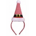 OPASKA Z CZAPKĄ ŚNIEŻYNKI W PASKI ŚWIĘTA MIKOŁAJKA