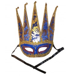 Maska Wenecka Pierrot  Karnawałowa na Oczy WYPRZEDAŻ