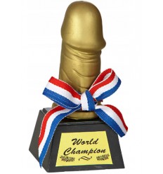 Trofeum Statuetka Nagroda Imprezowa Złoty Męski Klejnot Panieński WYPRZEDAŻ