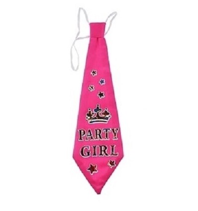 Krawat Ciemny Różowy Party Girl Wieczór Panieński WYPRZEDAŻ