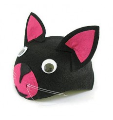 CZAPKA FILCOWA KOTEK KOT FILEMON KOCUR CZARNA PANTERA