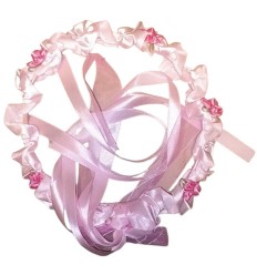 Wianek Opaska Różowy z Kwiatkami Wiosna Lato WYPRZEDAŻ