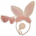 ZESTAW KRÓLICZKA OPASKA MUCHA OGONEK WIOSNA WIELKANOC KRÓLIK WYPRZEDAŻ