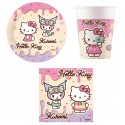 Zestaw Urodzinowy HELLO KITTY I KUROMI 36 el