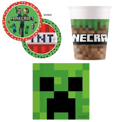 Zestaw Urodzinowy Minecraft 36 el