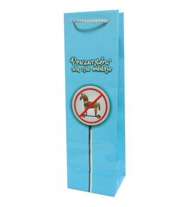 Torebka podłużna "Prezentów się nie oddaje"WYPRZEDAŻ