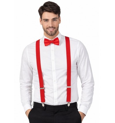 Zestaw Szelki Czerwone plus Mucha 2 el