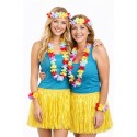 Zestaw Hawajski Żółty 5 el Spódnica Naszyjnik Opaska Bransoletki Hawaje