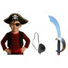 Zestaw Pirata dla dzieci Kapelusz Oko Szabla 3 el Piraci Karaiby Morze