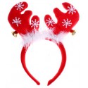 OPASKA CZERWONE ROGI RENIFERA ZE ŚNIEŻYNKAMI,ŚWIĘTA