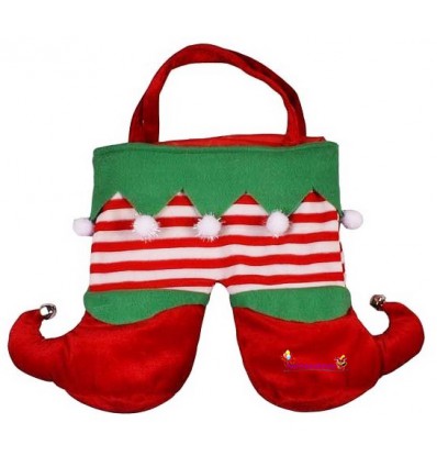 TOREBKA ŚWIĄTECZNA BUTY ELFA POMOCNIK MIKOŁAJA
