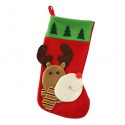 SKARPETA ŚWIĄTECZNA RENIFER W SZALIKU 41 cm x 19 cm.