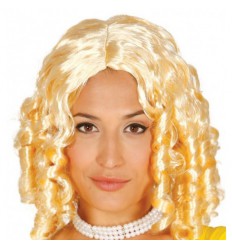 Peruka Krótka Ciemny Blond Loki